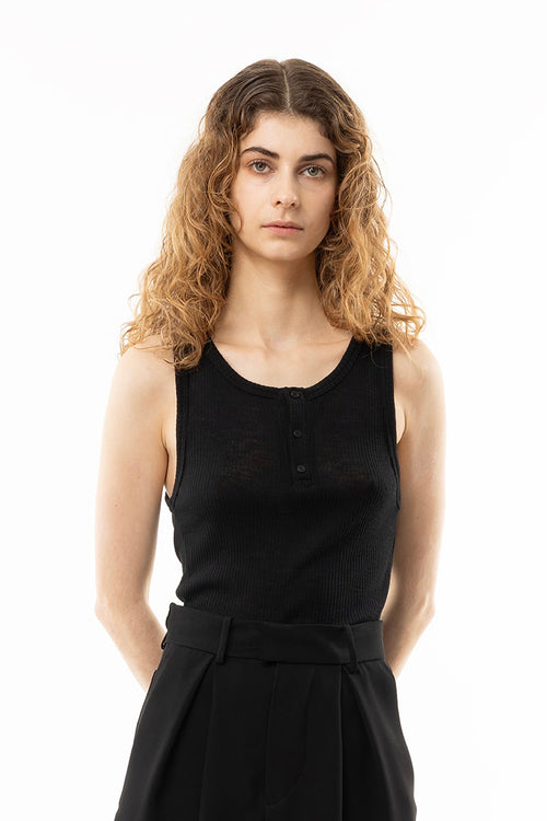 Buttoned tank top